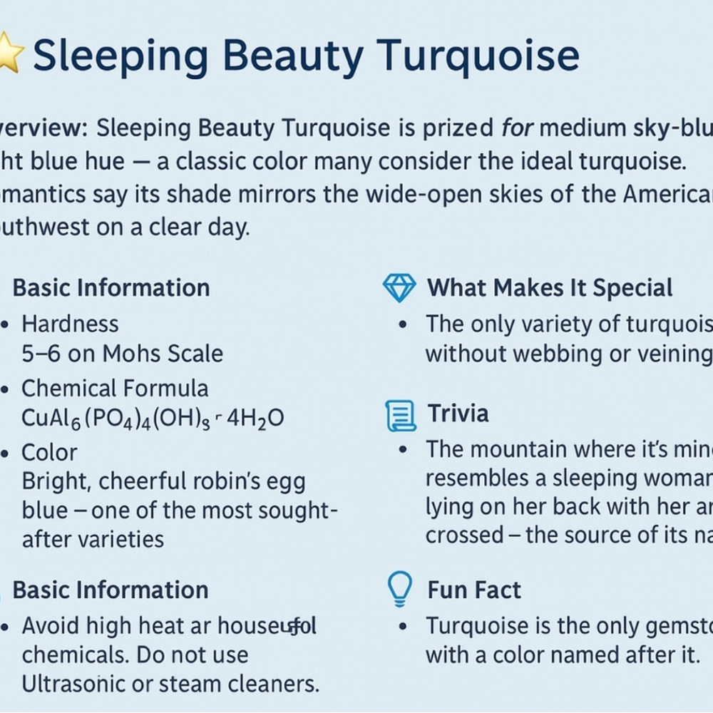 Sleeping Beauty Turquoise Solitaire Stud Earrings in Platinum/Sterling Silver - Picture 7 of 7